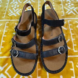 NAOT Lamego Strapped Leather & Suede Sandal. Sz 39 *Arrive Clean Ready To Wear!*